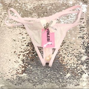 Sexy Crotchless and G-String with Pearl Style
